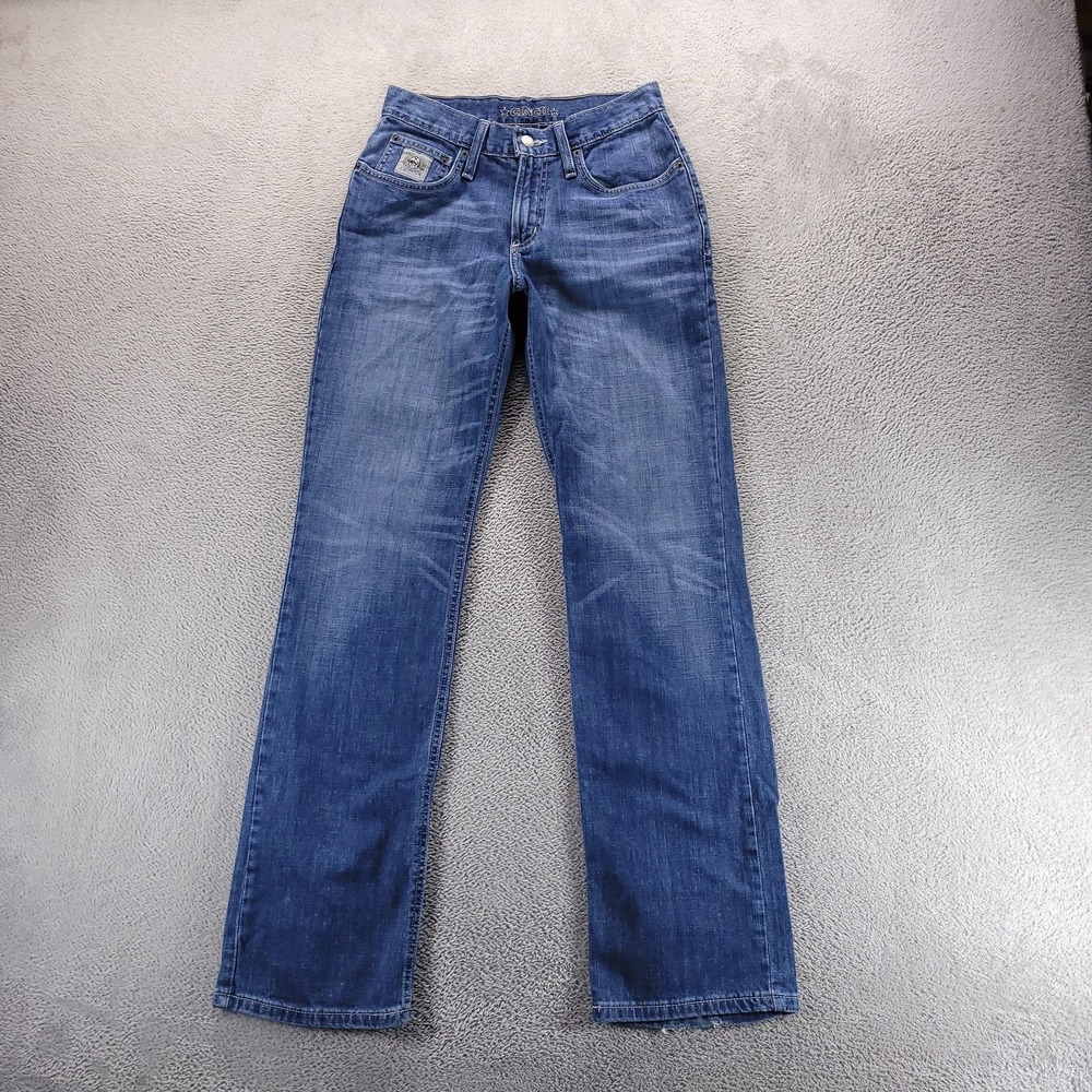 Cinch Jeans Mens 28x34 Blue Silver Label Slim Fit Western Cowboy MB98034013
